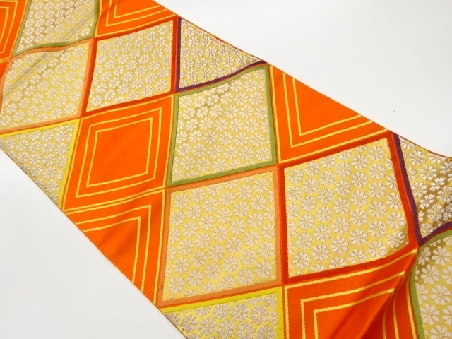JAPANESE FUKURO OBI / WOVEN RHOMBUS